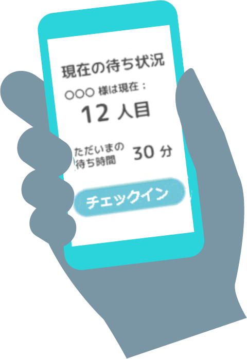 オンライン順番受付 (セルフチェックイン)